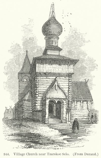 Village Church near Tzarskoe Selo by English School