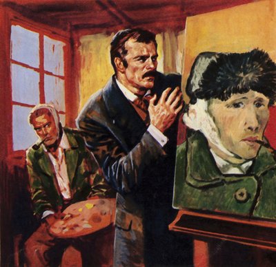 Vincent Van Gogh wounded his own ear - famously painting a portrait of himself in bandages by English School