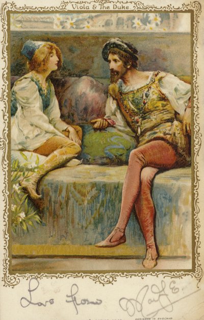 Viola and the Duke in William Shakespeare