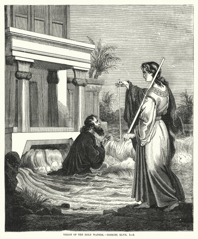 Vision of the Holy Waters, Ezekiel XLVII by English School