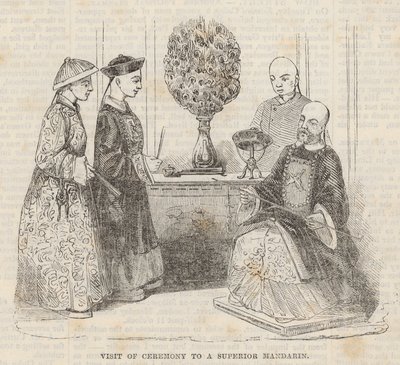 Visit of Ceremony to a Superior Mandarin by English School