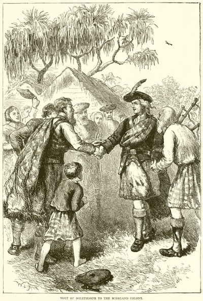Visit of Oglethorpe to the Highland Colony by English School