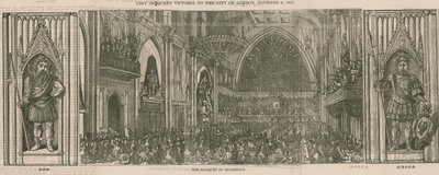 Visit of Queen Victoria to the City of London, 9 November 1837 by English School