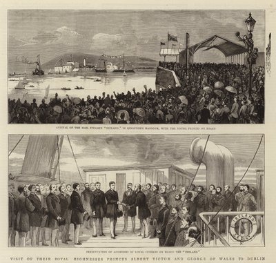 Visit of Their Royal Highnesses Princes Albert Victor and George of Wales to Dublin by English School