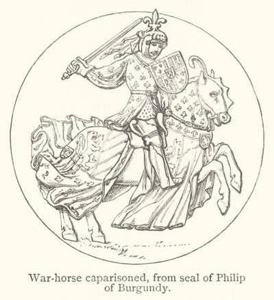 War-horse Caparisoned by English School