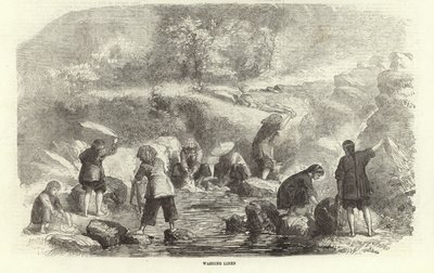 Washing Linen by English School