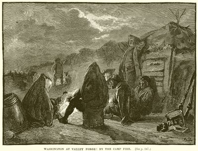 Washington at Valley Forge: By the Camp Fire by English School