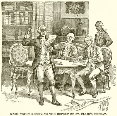 Washington receiving the Report of St. Clair