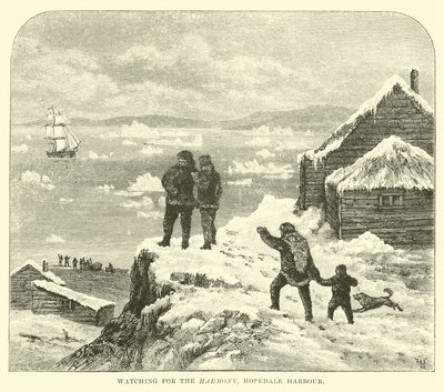 Watching for the Harmony, Hopedale Harbour by English School