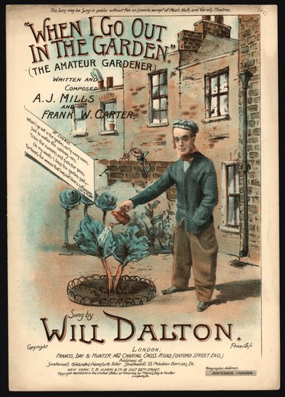 When I Go Out In The Garden, The Amateur Gardener by English School