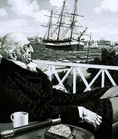 William Turner Would Sit for Hours Watching the Sailing Ships Go By by English School