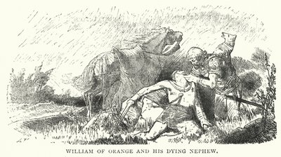 William of Orange and His Dying Nephew by English School