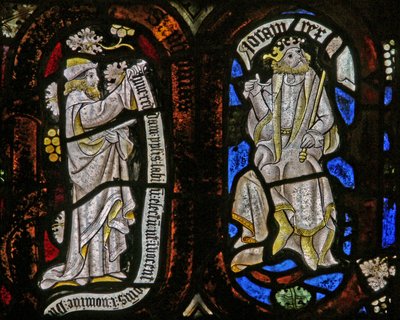 Tree of Jesse Figures: A Prophet and Joram by English School