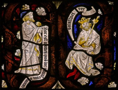 Tree of Jesse Figures: Prophet and Shealtiel by English School