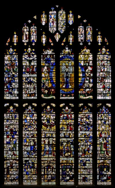 Window depicting the Magnificat window in the north transept by English School