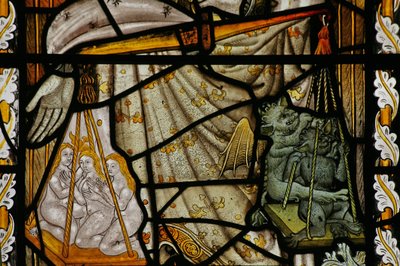 Window depicting St Michael