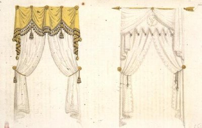 Window curtains, plate 20 from Ackermann