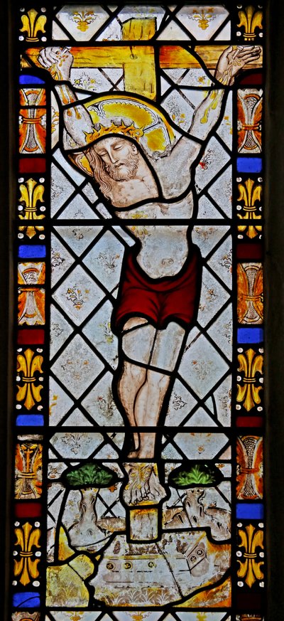 Window 3 depicting the Crucifixion by English School