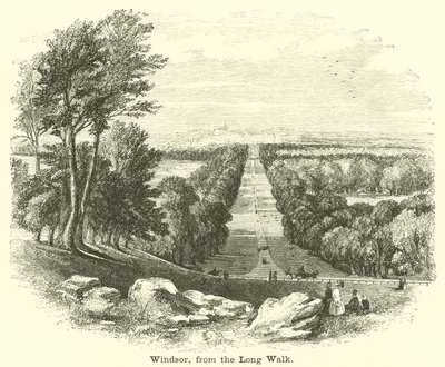 Windsor, from the Long Walk by English School