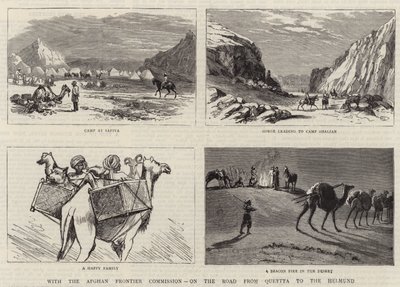 With the Afghan Frontier Commission, on the Road from Quetta to the Helmund by English School