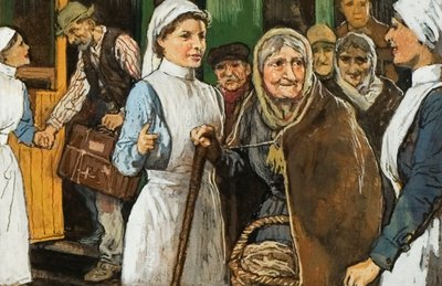 Women as nurses in the First World War by English School