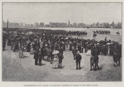 Worcestershire County Review at Pitchcroft, Worcester, in Honour of the Queen