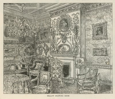 Yellow Drawing Room, Holland House by English School