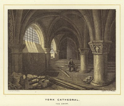 York Cathedral, the Crypt by English School