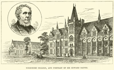 Yorkshire College, and portrait of Sir Edward Baines by English School