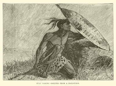 Zulu Taking Shelter from a Hailstorm by English School