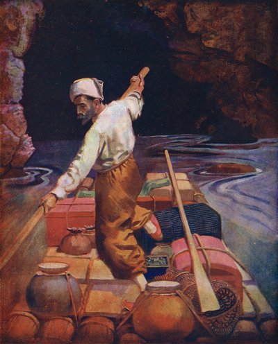 Sindbad on His Raft by Enoch Ward