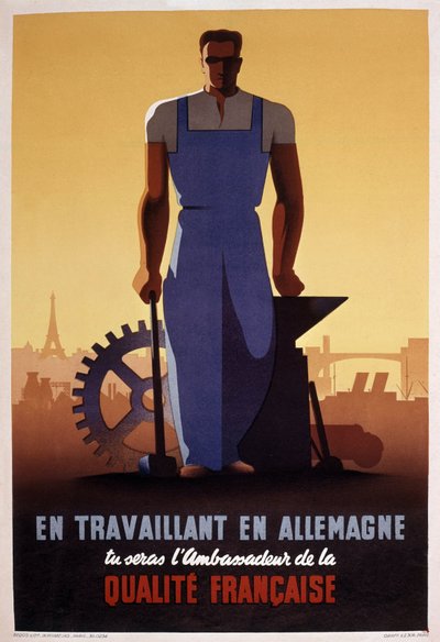 French Propaganda Poster for STO by Eric Castel