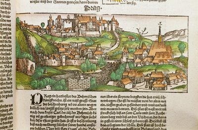 A view of the city of Prague by Erich Lessing