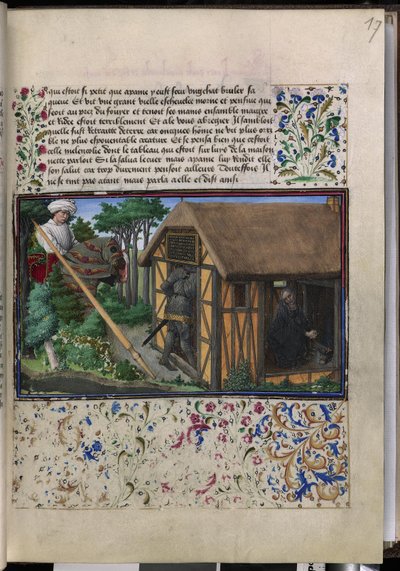 Full Page: Text with Framed Miniature and Border by Erich Lessing