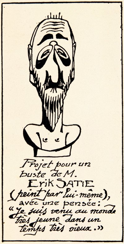Bust project of composer Erik Satie (1866-1925) by himself: I came to the world very young in a very old time (Bust project of the composer Erik Satie by himself.) Private Collection by Erik Satie