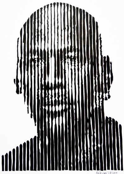 Abstract Line Face by Erik Van Velzen