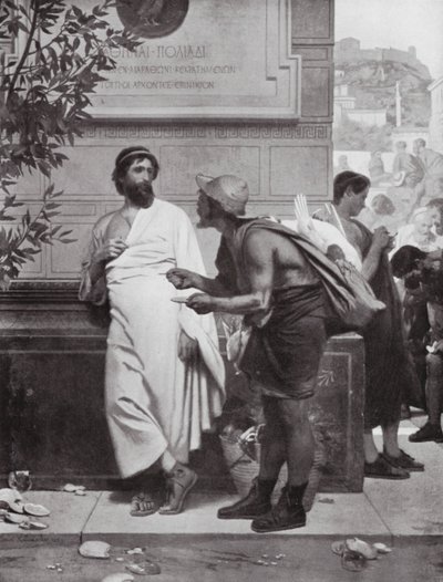 Aristides and the Peasant by Ernest (1818 87) Hillemacher