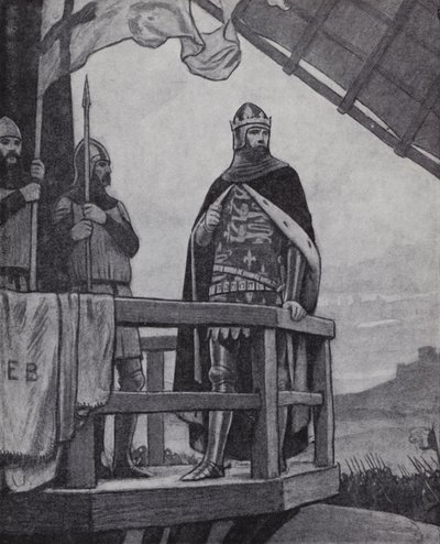 King Edward III at the Battle of Crecy, France, 26 August 1346 by Ernest (after) Board