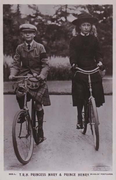 Their Royal Highnesses Princess Mary and Prince Henry by Ernest Brooks