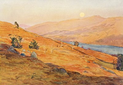 An April evening on Loch Tay Side by Ernest Edward Briggs