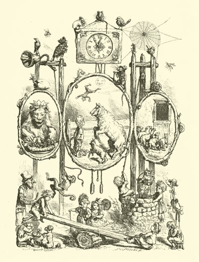 National Nursery Rhymes, Frontispiece by Ernest Henry Griset