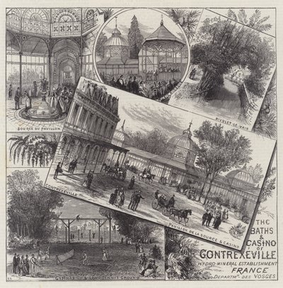 The Baths and Casino of Contrexeville by Ernest Henry Griset