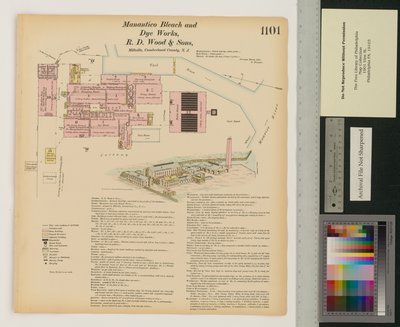 Manantico Bleach and Dye Works, Hexamer General Surveys, Volume 12, Plate 1101 by Ernest Hexamer