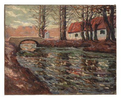 River Landscape by Ernest Lawson