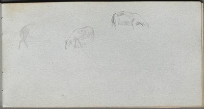 Sketchbook, page 20: Animal Study by Ernest Meissonier
