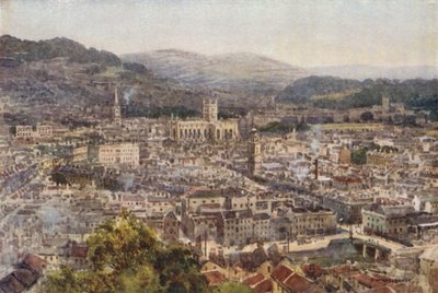 Bath from Beechen Cliff by Ernest William Haslehust