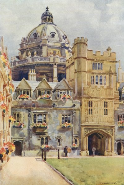 Brasenose College and Radcliffe Library Rotunda by Ernest William Haslehust