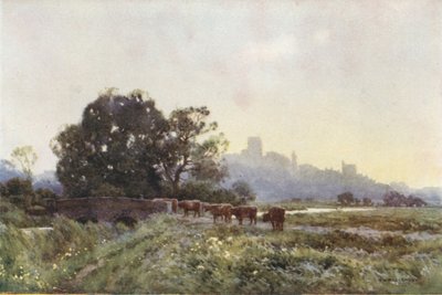 Dorchester from the Meadows by Ernest William Haslehust