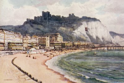 Dover Castle and Marine Parade by Ernest William Haslehust
