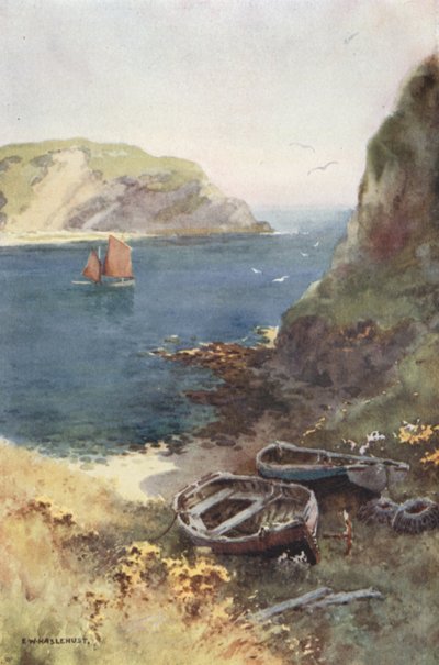 Lulworth Cove by Ernest William Haslehust